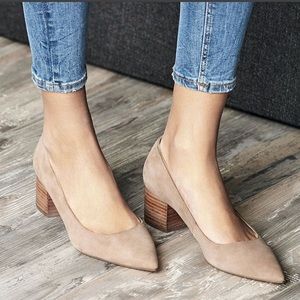 Sole Society beige suede shoes. Worn once.